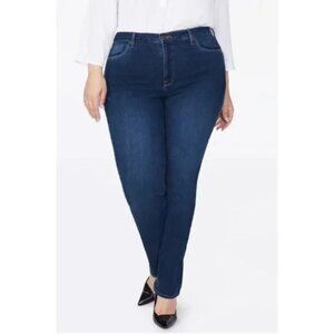 NYDJ Sheri Slim Jeans Lift Tuck Technology Plus Size 24W Blue NWT